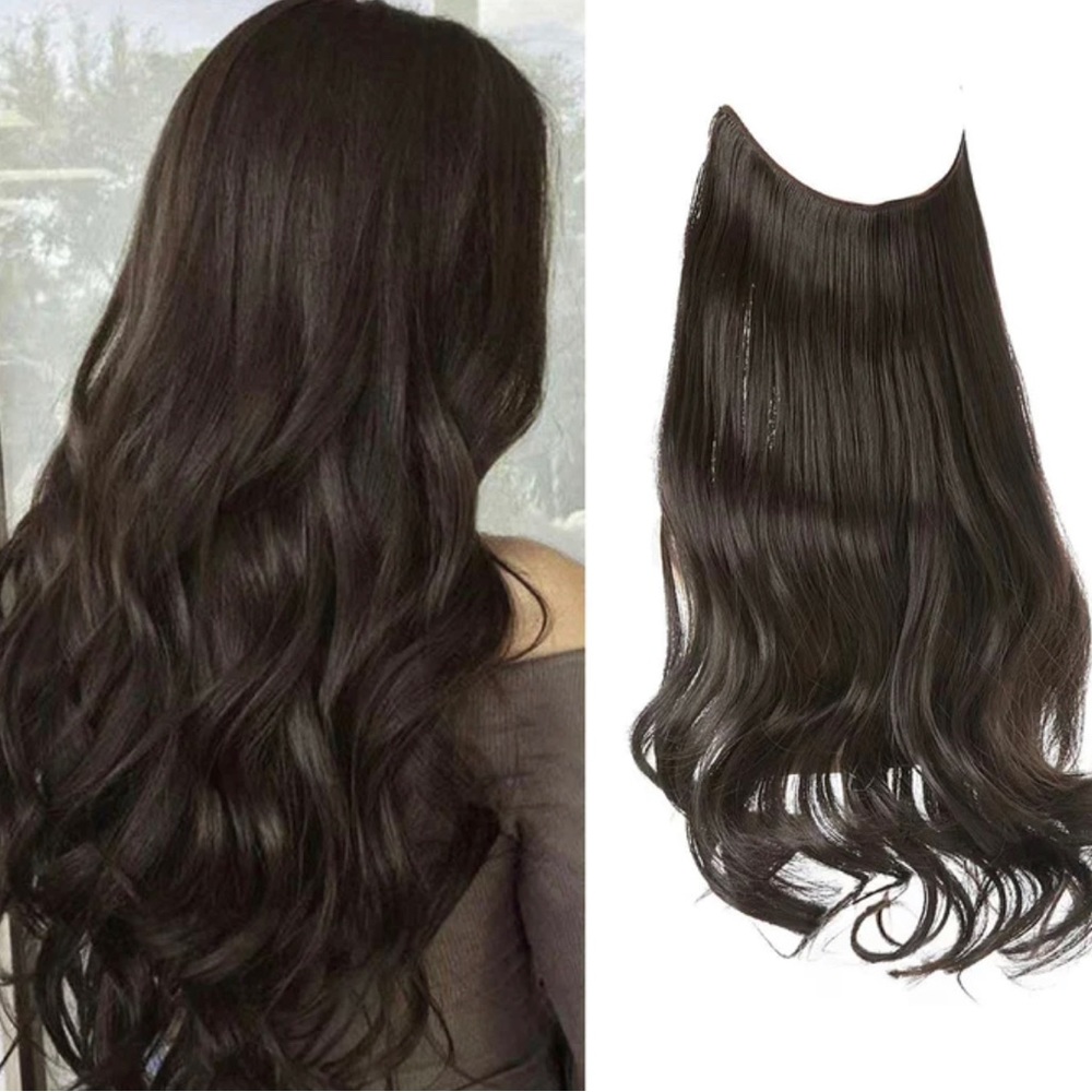 Hiara | NWT Darker Brown Halo Extensions | 18”